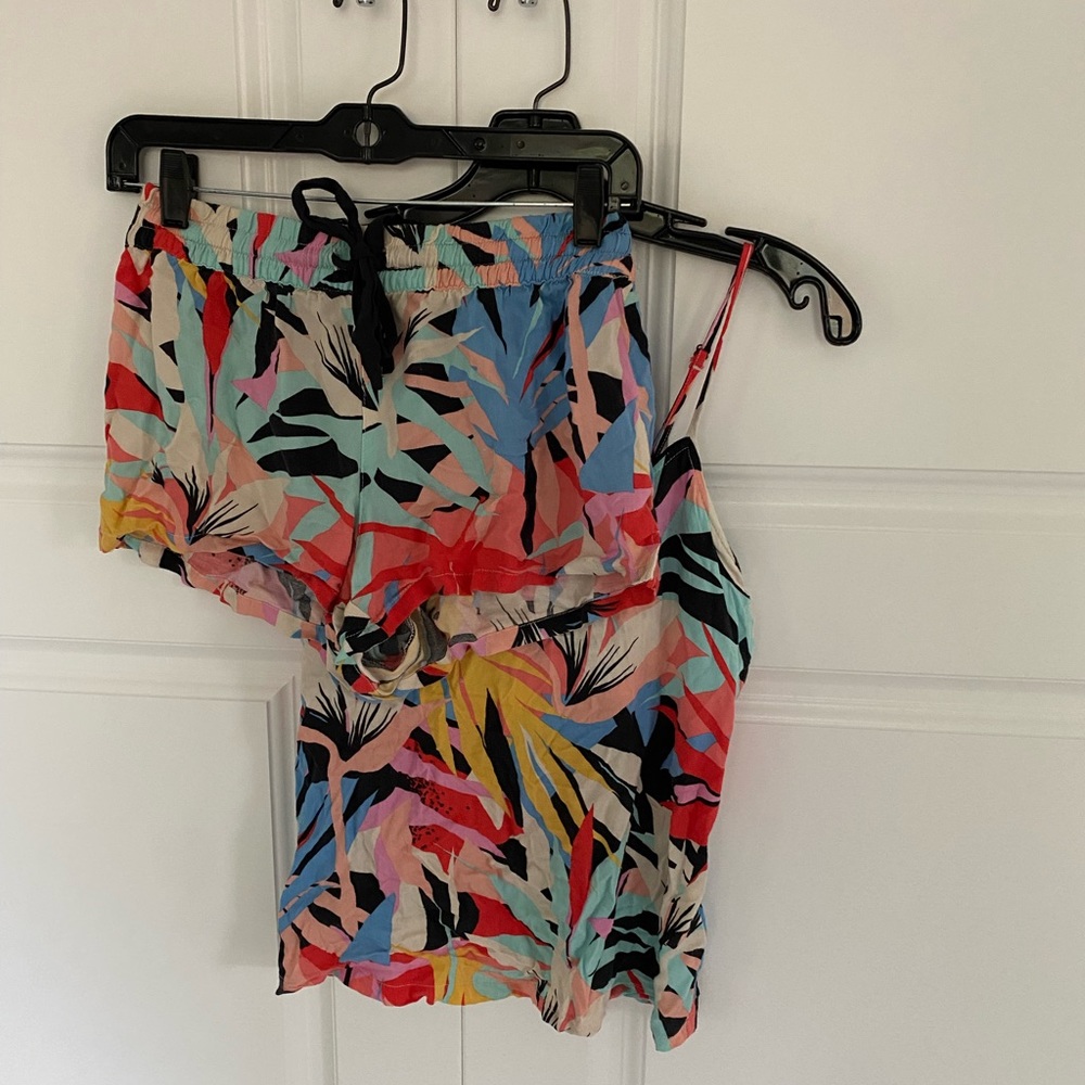 PJ Salvage super soft tropical print pajama set. Size xs.